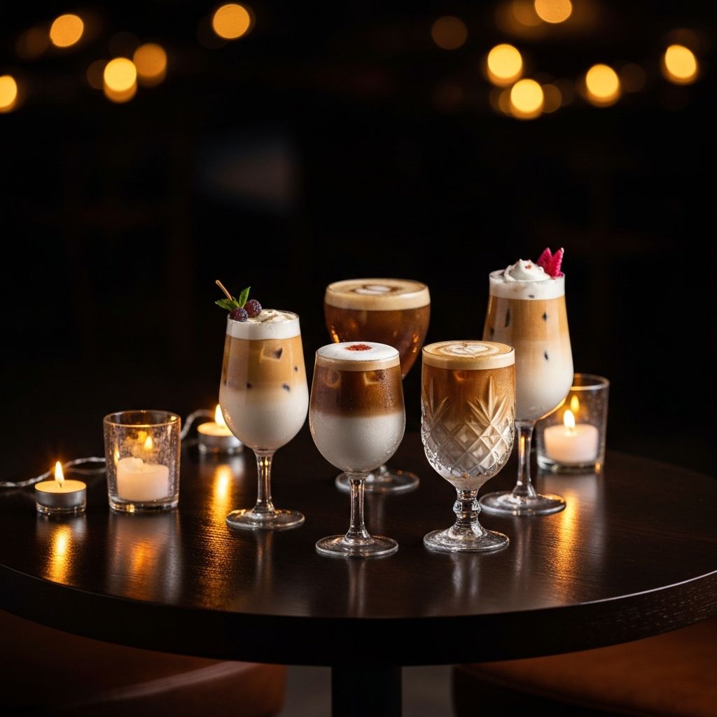 Signature drinks at Babe Coffee Lounge